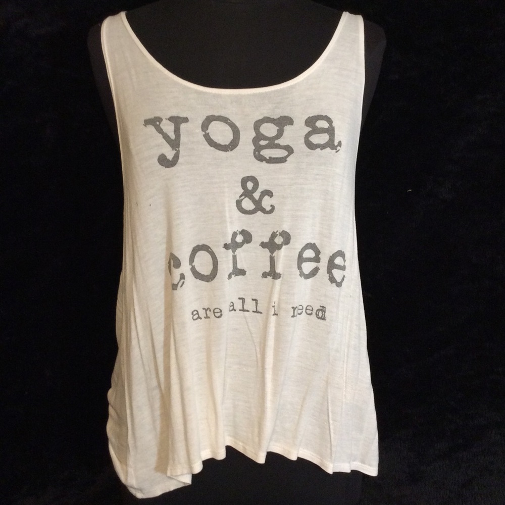 Yoga & Coffee yoga / workout tank top